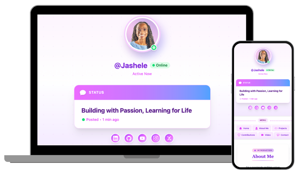 Portfolio Site Screenshot