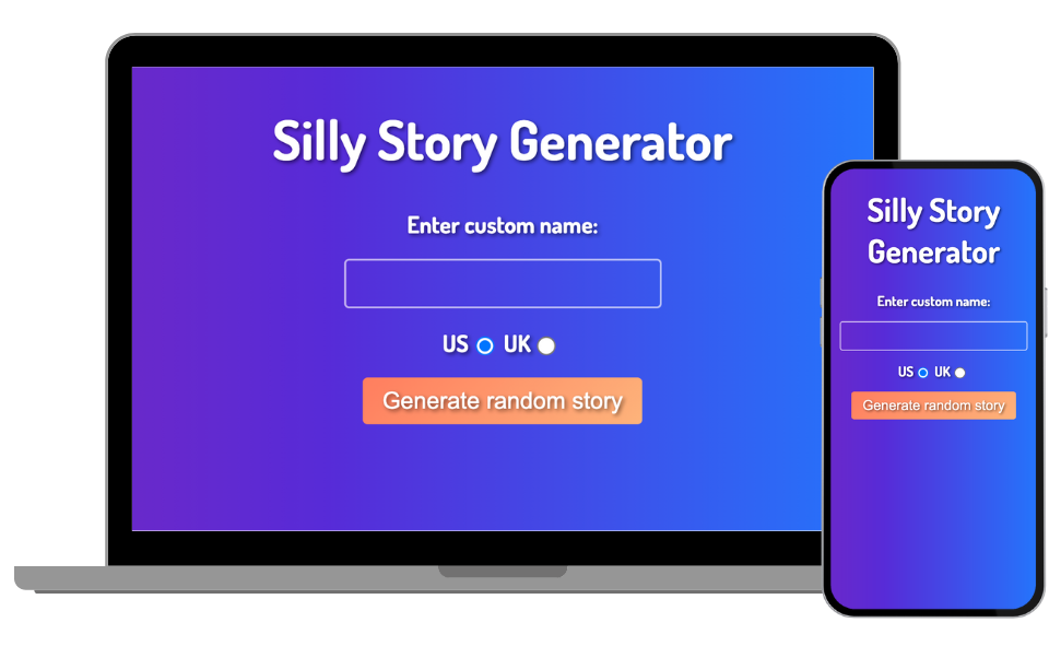 Silly Story Generator Preview